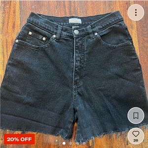 Black high waist shorts